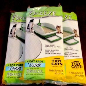 Purina Tidy Cats BREEZE Litter box Refill pads (3) New